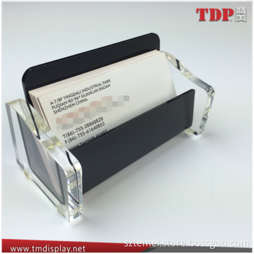 factory custom top-grade wholesale desktop business card holders acrylic name card holder